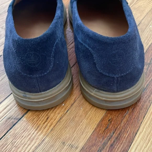Men's Navy Suede Loafers. Peter Millar size 11 - Picture 2 of 4